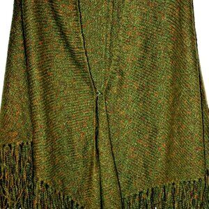 Chico's Green Cape, Ruana, Poncho, Wrap